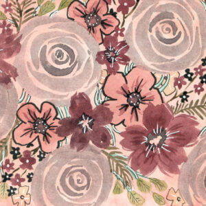 Mauve Floral Print