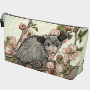 Apple Blossom Oppossum Makeup Bag
